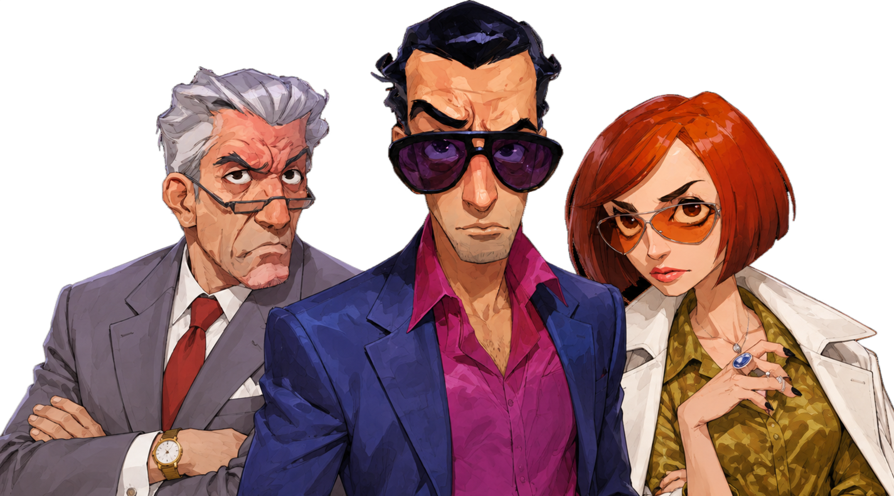 Three rival watch dealers